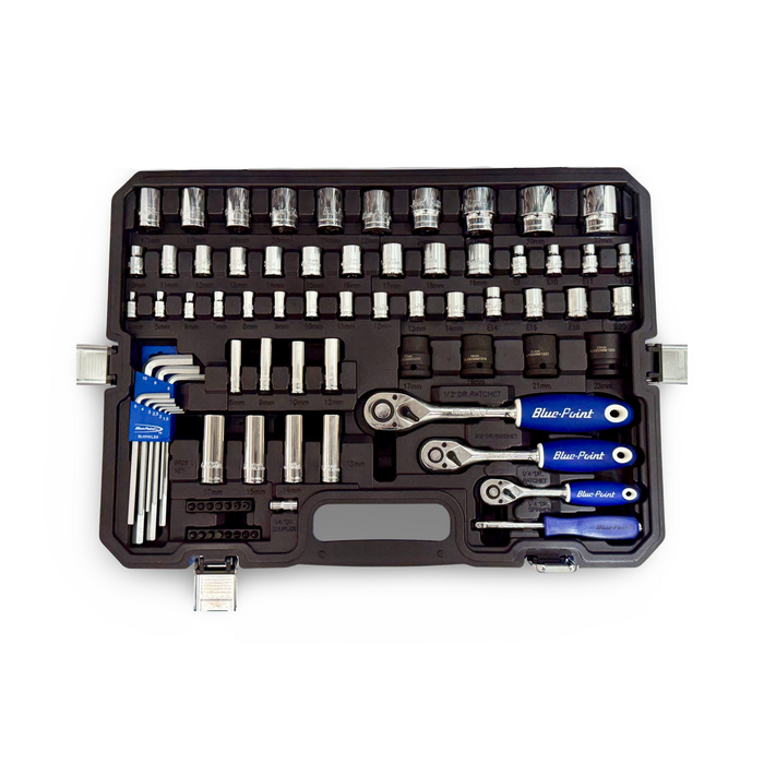 Dark Slate Gray Blue Point 120 Piece Automotive Tool Set Tool Kits