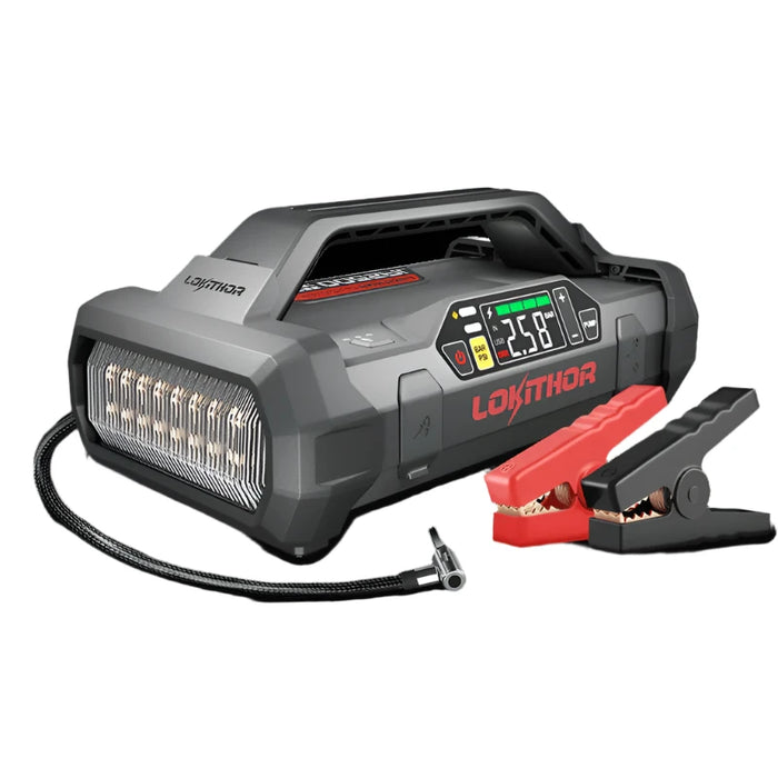 Dark Slate Gray LOKITHOR JA2500 Jump Starter & Inflator with LiFePO4-Tech 2500Amp Vehicle Jump Starters