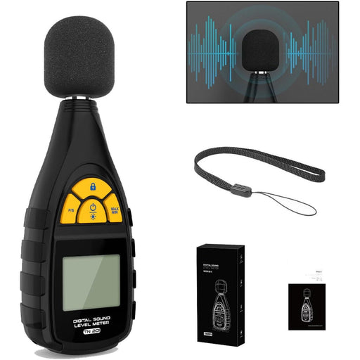 Dark Slate Gray AUTOOL Digital Sound Level Meter Audio Noise Tester 30-130DB Decibel Meter LCD Display Sound Level meter