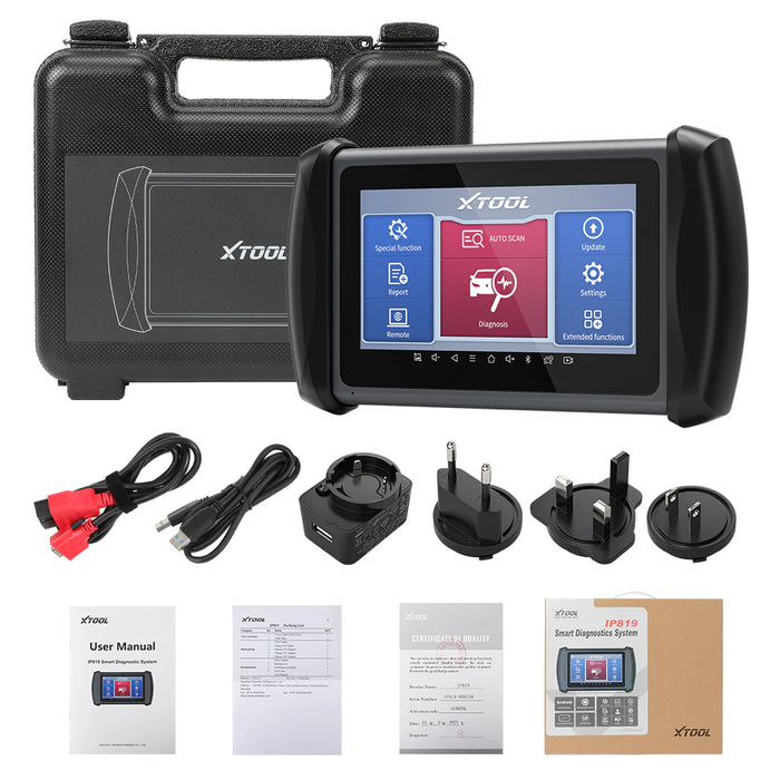 Dark Slate Gray XTOOL IP819TP Car Diagnostic Scan tool, Key Coding, TPMS Tool Diagnostic Scanner