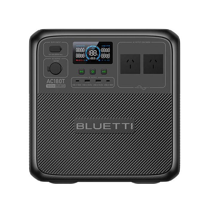 Dark Slate Gray Bluetti SwapSolar AC180T Portable Hotswap Battery Power Station | 1800W ( 2700W Surge | 1433WH Power Station