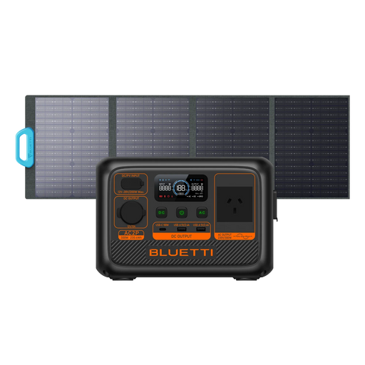 Dark Slate Gray BLUETTI AC2P Portable Power Station | 300W 230.4Wh | PV120 Solar Panel Power Station