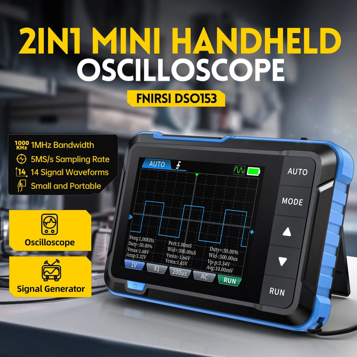 Dark Slate Gray DTNZ DSO-153 2-IN-1 Mini Digital Oscilloscope Waveform Generator Oscilloscope