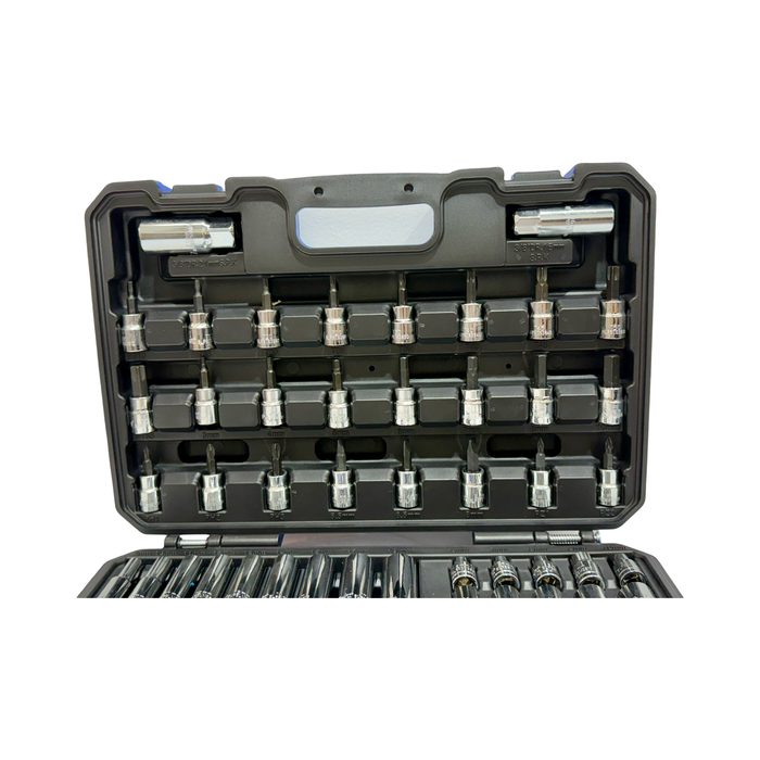 Dark Slate Gray Blue Point 58-piece 3/8" Drive Metric Socket Set Socket Sets