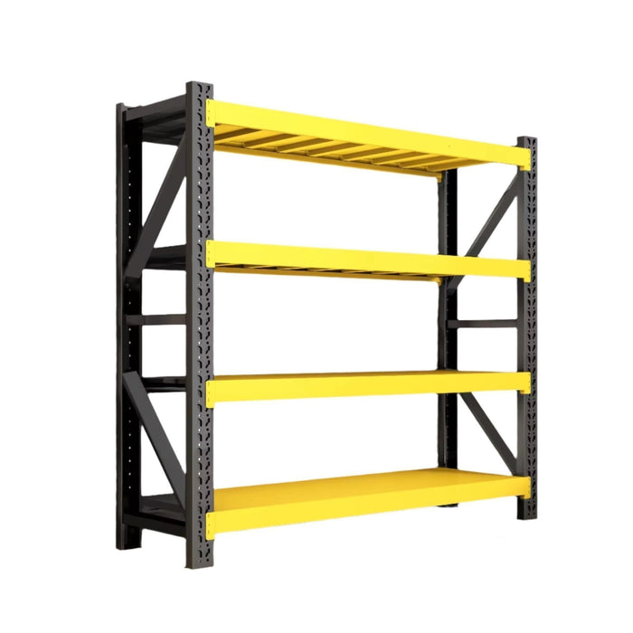 Light Gray Warehouse Garage Storage Rack Shelving 4 Layer 300kg 2000x600x2000mm Starter Kit Shelving