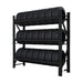 Black Heavy Duty Tyre Racking Tyre Storage 3 Layer 2000x2000x600, 300kg Tyre Racking