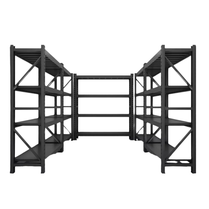 Dark Slate Gray Warehouse Garage Storage Rack Shelving 4 Layer 300kg 2000x600x2000mm Starter Kit Shelving