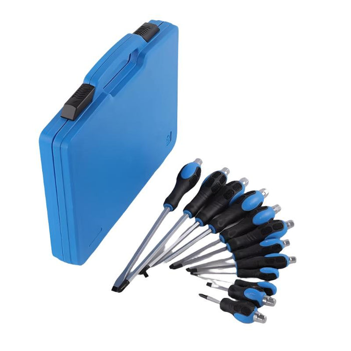 Steel Blue DTNZ 12PC 6 Flat Head & 6 Phillips Screwdriver Set Screwdrivers