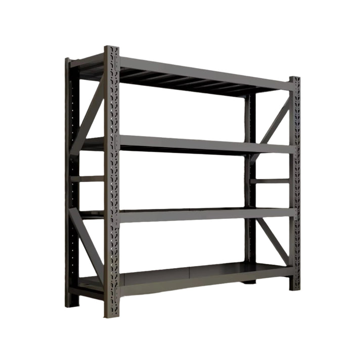 Light Gray Warehouse Garage Storage Rack Shelving 4 Layer 300kg 2000x600x2000mm Starter Kit Shelving