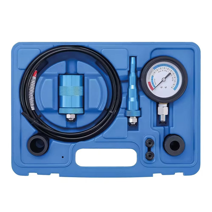 Steel Blue DTNZ 8PC Water Pump Tester Set for Expert Cooling System Diagnosis Water pump tester