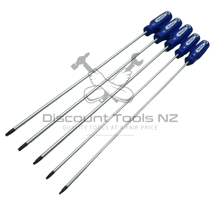 Gray Blue Point Extra-Long Torx Screwdrivers, T15-T30 Screwdrivers