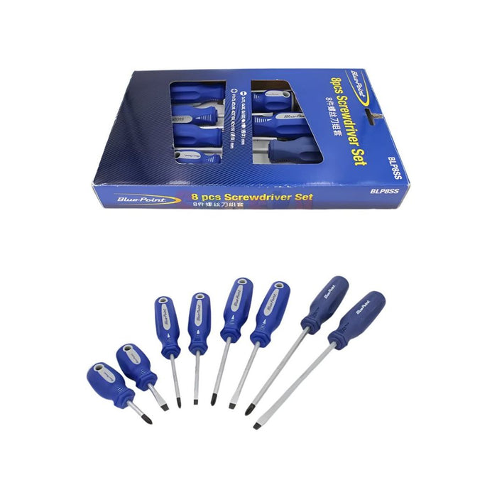 Dark Slate Blue Blue Point 8 Piece Screwdriver Set Screwdrivers