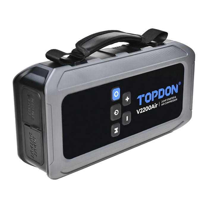 Dark Slate Gray Topdon V2200AIR 2200A Vehicle Jump Stater, Tyre Inflater, Power Bank Vehicle Jump Starters