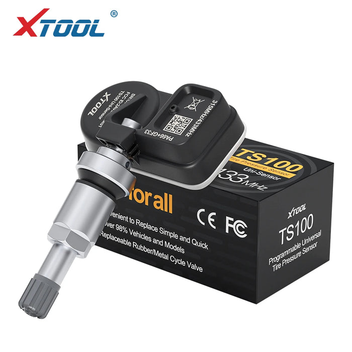 Dark Slate Gray XTOOL TS100 Programmable Universal Tire Pressure Sensor TPMS Sensor