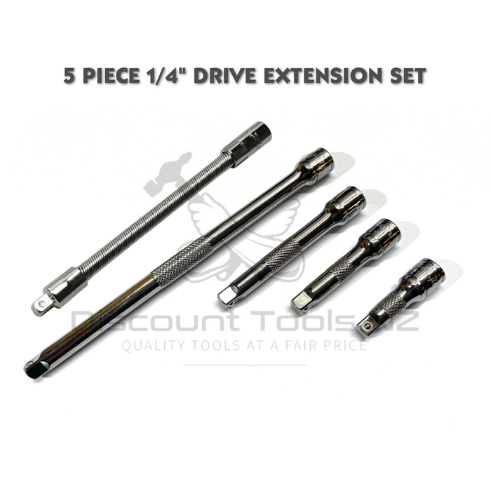 Light Gray Blue Point 5 Piece 1/4" Drive Extension Set Extensions