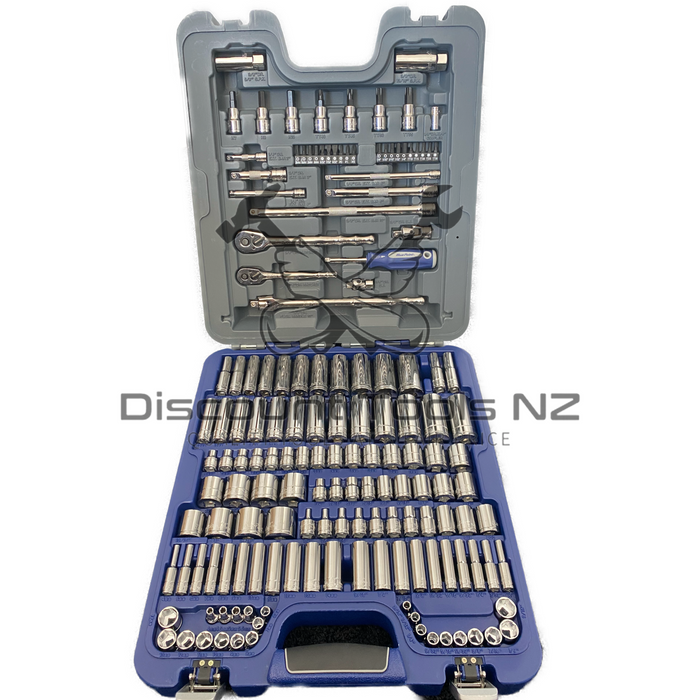 Dim Gray Blue Point Tools 1/4" & 3/8" Drive Socket Set 155pcs BLPGSSC155 Socket Sets