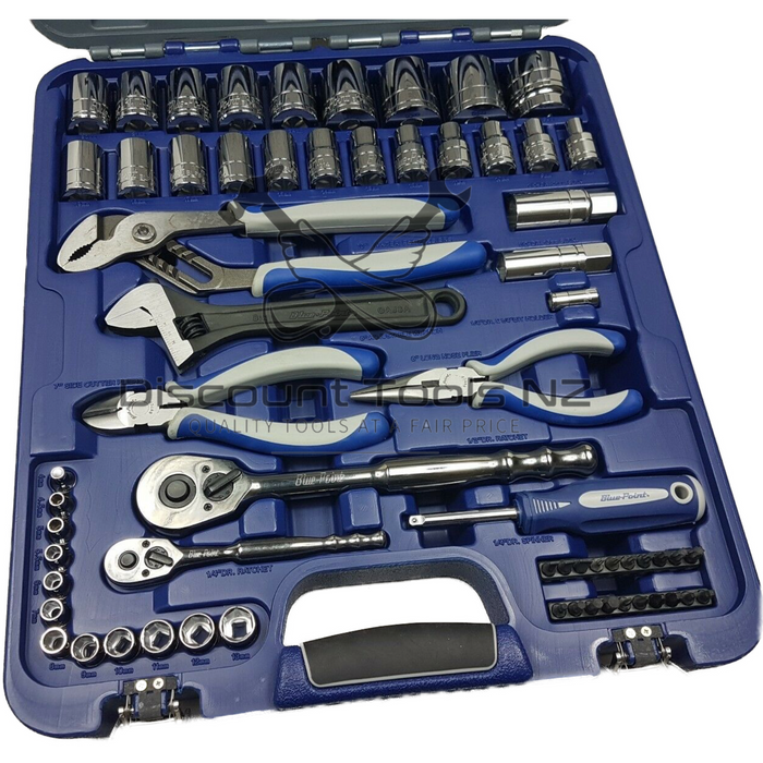 Dark Slate Gray Blue Point 1/4 Inch and 1/2 Inch Drive Tool Set 78 Pcs BLPGSSCM78 Tool Kits