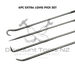 Dark Slate Gray Blue Point 6pc Extra Long Pick Set PSLR6 Pick & Scrapers