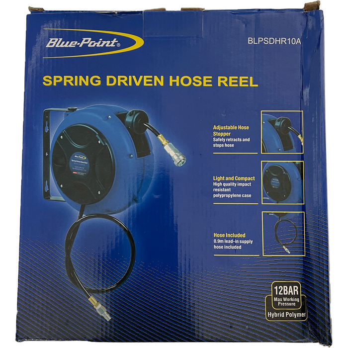 Dark Slate Blue Blue Point BLPSDHR10A Retractable Air Hose Reel 9M air hose