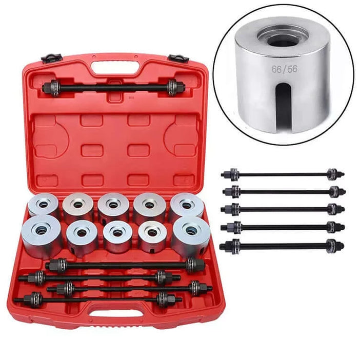 Maroon DTNZ 27 Pcs Universal Press & Pull Sleeve Kit Bushes Bearings Removal, Install Tool Kit Tools